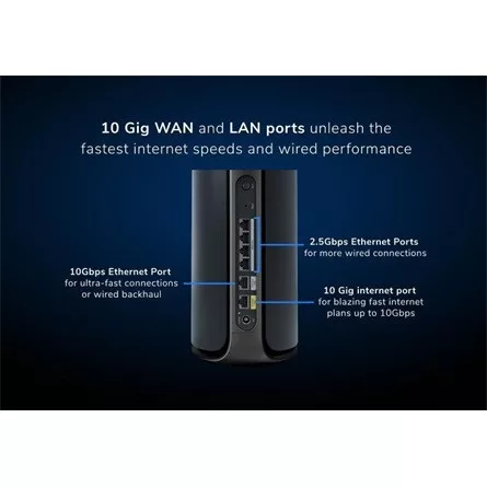 Netgear ORBI 970 MESH-WIFI-7-SET OF 2 QUAD-BAND-MESH BLACK