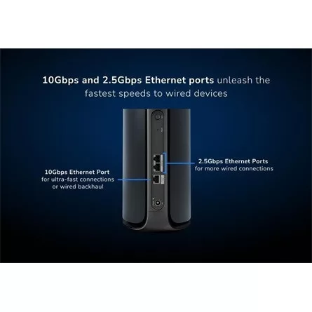 Netgear ORBI 970 MESH-WIFI-7-SET OF 2 QUAD-BAND-MESH BLACK