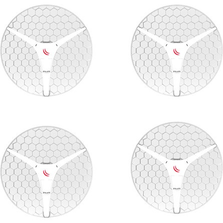 MikroTik LHG HP5 XL 27dBi 5Ghz integrált antenna, 1x 10/100 Mbps RJ45 port, 4-es csomag