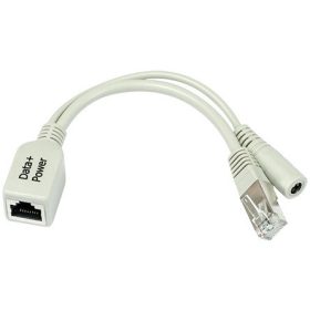   MikroTik RBPOE FastEth PoE adapter with shielded connectors supports 10-28V PoE