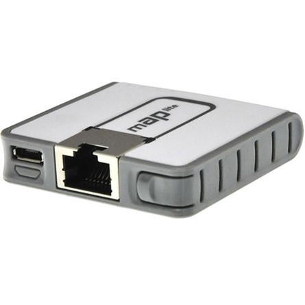 MikroTik RouterBOARD mAP lite - Radio access point - 802.11b/g/n - 2.4 GHzThe mAP lite is our smallest wireless access point. It is barely larger than a matchbox, we even had to use a special ...