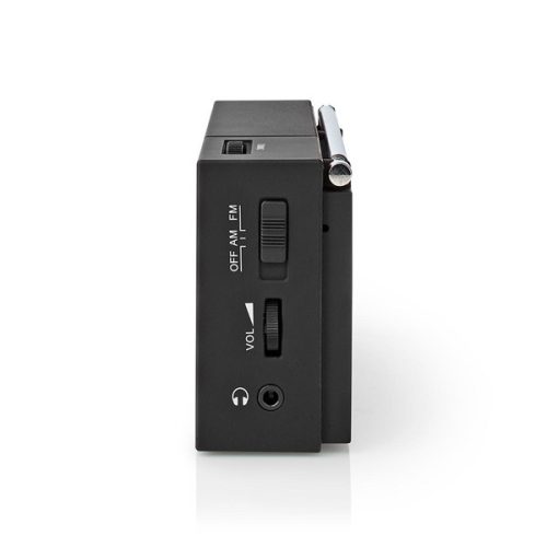 Nedis RDFM1200BK hordozható  AM / FM rádió, elemes