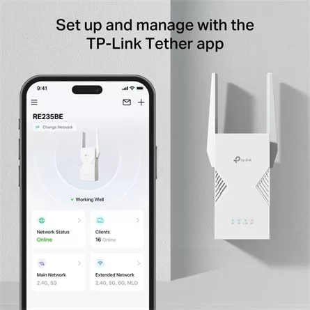 TP-Link RE235BE BE3600 Dual-Band Wi-Fi range extender