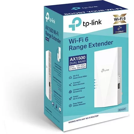 TP-Link RE500X AX1500 Dual-Band Wi-Fi range extender