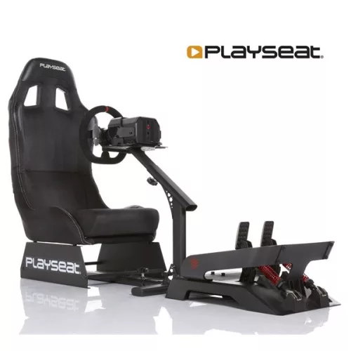 Playseat® Szimulátor cockpit - Evolution Alcantara (Tartó konzolok: kormány, pedál, összecsukható, fekete)