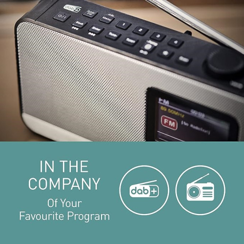 Panasonic RF-D15EG-K Hordozható DAB+ rádió Bluetooth®-kapcsolattal