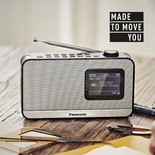 Panasonic RF-D15EG-K Hordozható DAB+ rádió Bluetooth®-kapcsolattal