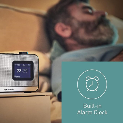 Panasonic RF-D15EG-K Hordozható DAB+ rádió Bluetooth®-kapcsolattal