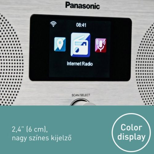 Panasonic RF-D40EG-K DAB digitális , FM és internetes rádió. WIFI; beépített Blu