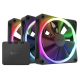 NZXT FAN NZXT F120 RGB 3IN1 - 120mm - fekete - RF-R12TF-B1