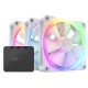 NZXT FAN NZXT F120 RGB 3IN1 - 120mm - fehér - RF-R12TF-W1