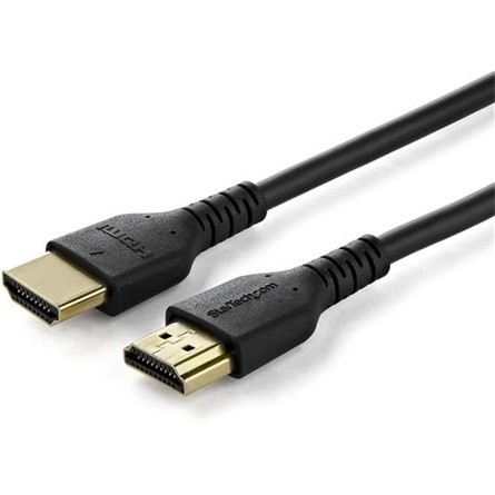 StarTech HDMI 2.0 -> HDMI 2.0 M/M video kábel 1m fekete with Ethernet;Aramid Fiber - TPE