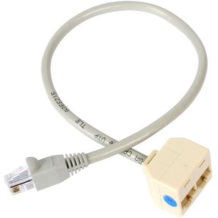 StarTech RJ45 CAT5e UTP -> 2db RJ45 CAT5e UTP M/F splitter 0.13m barna