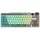 ROYAL KLUDGE RK M70 Cyan Purple Gaming Keyboard Cream switch