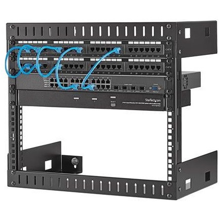 StarTech 8U fali rack keret fekete
