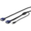 StarTech VGA USB-A 2.0 -> VGA M/M KVM kábel 1.8m fekete