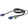 StarTech VGA USB-A 2.0 -> VGA M/M KVM kábel 1.8m fekete