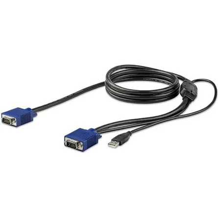 StarTech VGA USB-A 2.0 -> VGA M/M KVM kábel 1.8m fekete