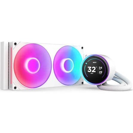 NZXT Fan NZXT - Kraken Elite 280 RGB V2 - Vízhűtés - 280mm - Fehér - RL-KR28E-W2