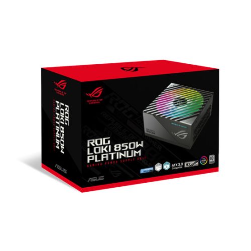 ASUS TÁP Asus ROG Loki 850W Platinum tápegység - moduláris - ROG-LOKI-850P-SFX-L-GAMING
