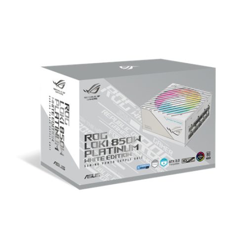 ASUS TÁP Asus ROG Loki 850W Platinum White tápegység - moduláris - ROG-LOKI-850P-WHITE-SFX-L-GAMING