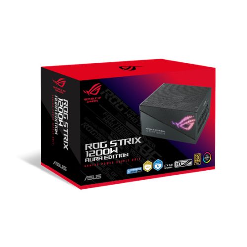 ASUS TÁP Asus ROG Strix 1200W 80+ Gold Aura Edition tápegység - moduláris - ROG-STRIX-1200G-AURA-GAMING
