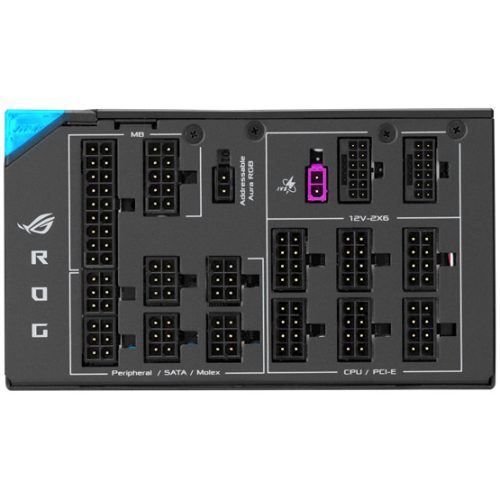 ASUS TÁP Asus ROG THOR 1600W Titanium III 80+ Titanium tápegység - moduláris - ROG-THOR-1600T3-GAMING