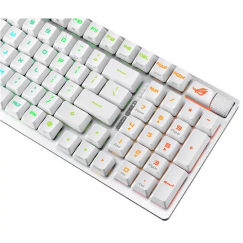 ASUS BILL ASUS ROG Strix Scope II 96 RX vezeték nélküli billentyűzet - UK layout - Fehér /ROG RX/