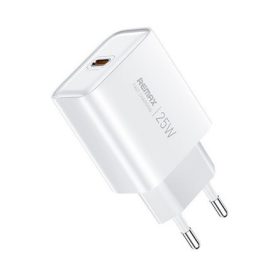   REMAX KIDDY hálózati töltő Type-C aljzat 25W, PD gyorstöltő, FEHÉR