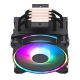 CoolerMaster COOLER MASTER HYPER 212 HALO BLACK ARGB, LGA1700 támogatással, fekete CPU hűtő