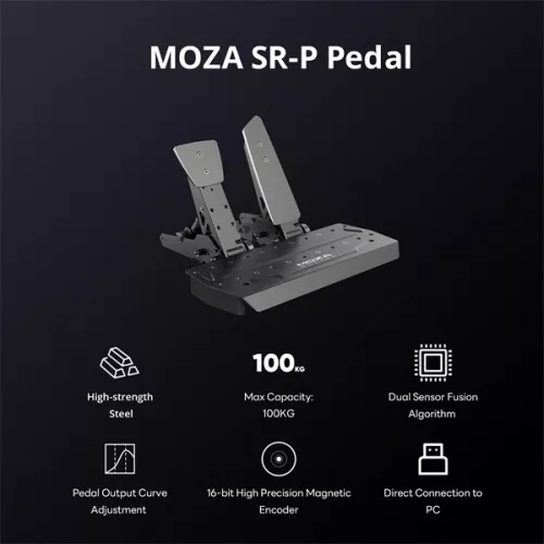 Moza Racing kiegészítő - SR-P Pedál szett (Load Cell)