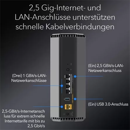 Netgear NIGHTHAWK WIFI 7 BE12000 ROUTER 1X 2.5G 3X 1G LAN 120 DEVICES