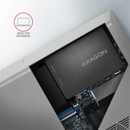 AXAGON RSS-M2B M. 2 SSD ház, fekete