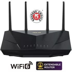   ASUS PER ASUS Wireless Router Dual Band AX5400 1xWAN(1000Mbps) + 4xLAN(1000Mbps) + 1xUSB, RT-AX5400