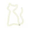 FOREVER LIGHT Neon LED dekorációs lámpa CICA meleg fehér, USB, be/ki kapcsoló, 3 X AA, falra akasztható