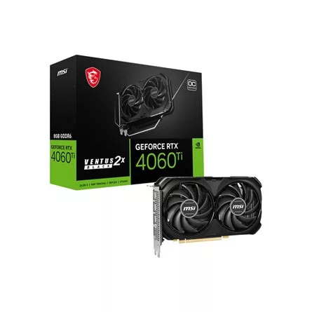 MSI PCC MSI Videokártya PCI-Ex16x nVIDIA RTX 4060 VENTUS 2X BLACK 8GB DDR6 OC