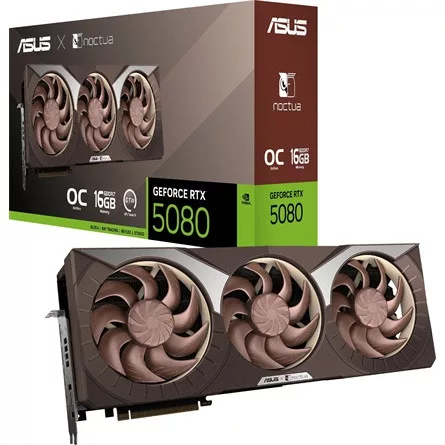 ASUS VGA ASUS NVIDIA RTX 5080 16GB GDDR7 - RTX5080-O16G-NOCTUA