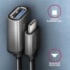 Axagon USB-C 3.2 Gen1 -> USB-A 3.2 Gen 1 M/F adapter 0.15m szürke