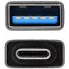 Axagon USB-C -> USB-A 2.0 M/F adapter szürke