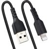 StarTech USB-A 2.0 -> Lightning M/M töltőkábel 0.5m fekete