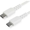 StarTech USB-C -> USB-C M/M töltőkábel 1m fehér 60W