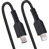 StarTech USB-C -> Lightning M/M töltő adapter 0.5m fekete
