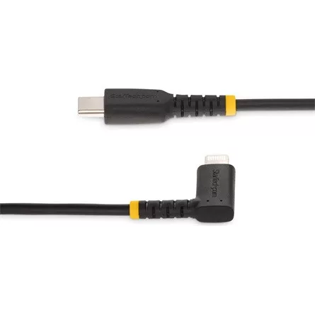 StarTech USB-C -> Lightning M/M adatkábel 1m fekete egyenes/90°