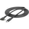 StarTech RUGGED RIGHT ANGLE USB-C CABLE USB C TO C CABLE - 90 DEGREES