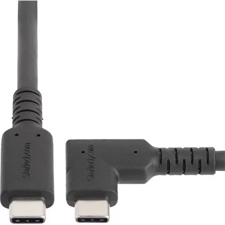 StarTech RUGGED RIGHT ANGLE USB-C CABLE USB C TO C CABLE - 90 DEGREES