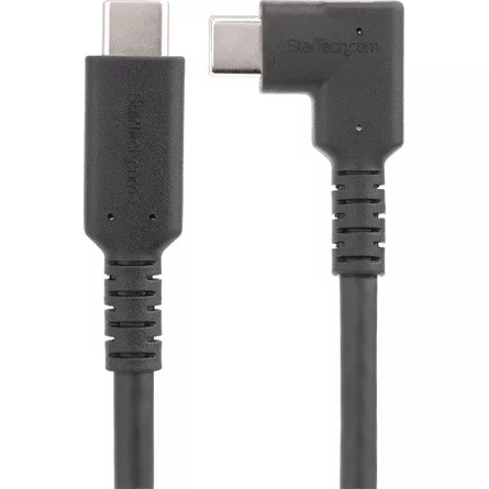 StarTech RUGGED RIGHT ANGLE USB-C CABLE USB C TO C CABLE - 90 DEGREES