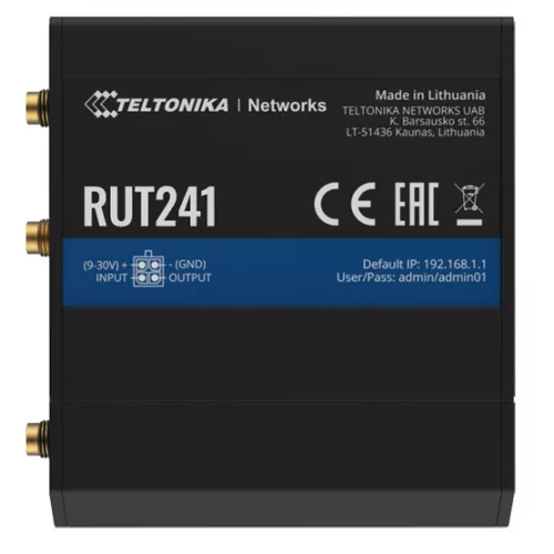 Teltonika LTE Cat4 router, Wi-Fi, 2xRJ45 port, RMS, IoT/M2M