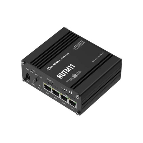Teltonika LTE Cat6 router, Dual SIM, Wi-Fi, 4xRJ45, GNSS, ipari kivitel