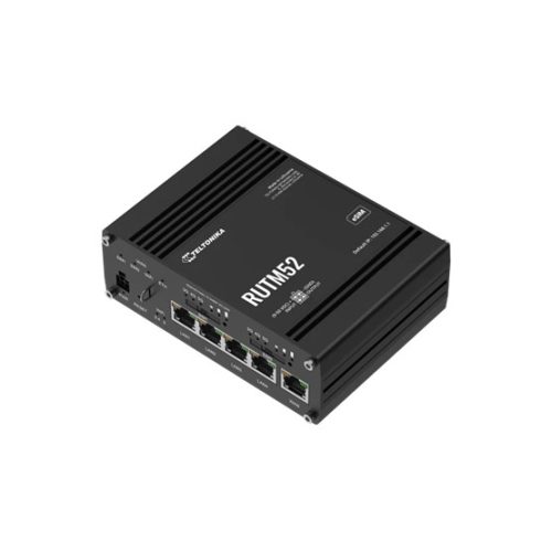 Teltonika Dupla 5G modem, eSIM, 5xRJ45, VPN, ipari felhasználás