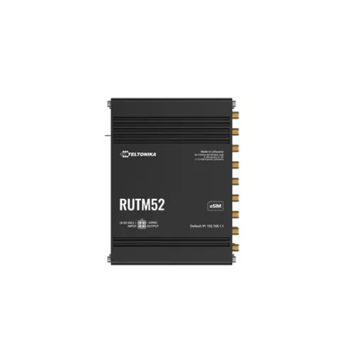 Teltonika Dupla 5G modem, eSIM, 5xRJ45, VPN router, ipari felhasználás